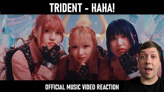 NEW ALBUM  TRiDENT  Haha  Official Music Video Reaction [upl. by Aanas403]