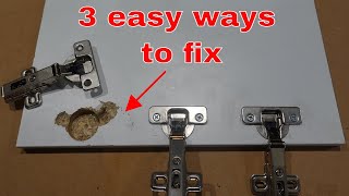 How to fix door hinges  cupboard cabinet repair [upl. by Anehta]