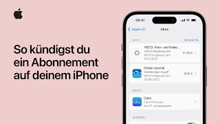 So kündigst du ein Abonnement auf deinem iPhone  Apple Support [upl. by Miltie]