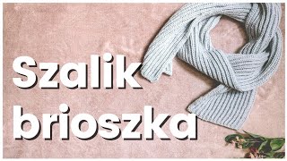 🧣PROSTY SZALIK NA DRUTACH instrukcja krok po kroku ścieg patentowy easy brioche scarf Cupri Crafts [upl. by Warila]