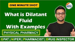 DILATANT FLUID  RHEOLOGY  PHYSICAL PHARMACY  GPAT  NIPER  PHARMACIST  DI [upl. by Wendolyn705]