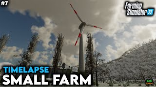 Purchase of a large wind turbine amp new trailer  FS22 Timelapse Small Farm  7 [upl. by Clement]