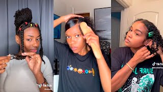 20 SIMPLE NATURAL HAIRSTYLES TUTORIALS 💞 PROTECTIVE HAIRSTYLES COMPILATION [upl. by Allveta]