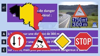 2024 examen théorique permis de conduire Belgique ✅ code de la route Belge test 2 [upl. by Maye350]