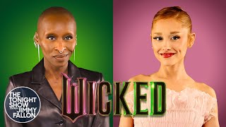 Ariana Grande and Cynthia Erivo Perform a Song About Wicked  The Tonight Show [upl. by Ahseuqal]