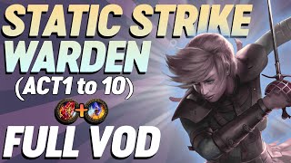 PoE 325 Necro Settlers Event Gorathas Static Strike Warden Leveling Vod [upl. by Bert]