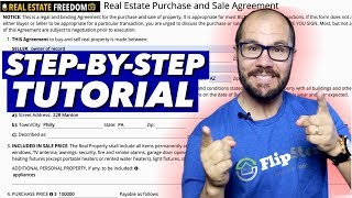 How To Fill Out A Real Estate Purchase And Sale Agreement [upl. by Raddatz]