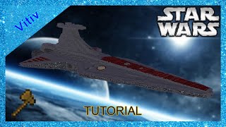 Star Wars Republic VenatorClass Star Destroyer in Minecraft  11 Scale  WorldEdit Tutorial [upl. by Weidar]