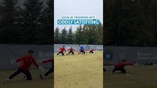 We could watch this all day 🤩 oddlysatisfying satisfying goalie training keeper sync [upl. by Gifford]