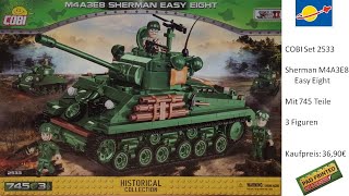 COBI 2533 M4A3E8 Sherman quotEasy Eightquot 👍 Review [upl. by Lamag]