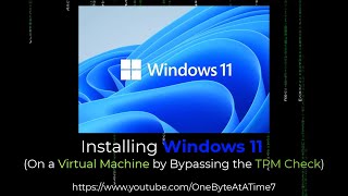 Installing Windows 11 to a Virtual Machine by Bypassing the TPM Check [upl. by Mount]