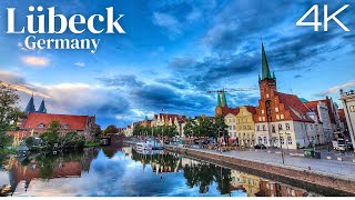 Lübeck Germany 🇩🇪 Magnificent City Walking Tour 2022 4K Ultra HD [upl. by Zoba]