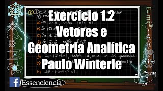 🎓 Exercício 12  Vetores e Geometria analítica  Paulo Winterle [upl. by Andrej892]