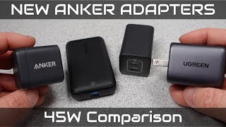 Anker 313 523 45W versus UGREEN 45W NEXODE USB Power Adapters [upl. by Llenhoj300]