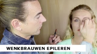 Wenkbrauwen epileren  Beauty tips Tom Sebastian [upl. by Zerk848]