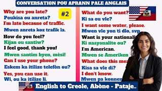 CONVERSATION POU APRANN PALE ANGLAIS  Kou Anglais  Aprann pale anglè  Aprann pale Anglais  Angle [upl. by Zed]