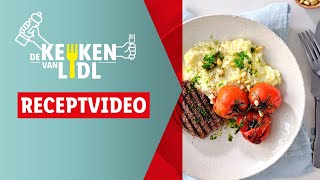 Gegrilde cervena met bloemkoolpuree amp tomaten I Lidl België [upl. by Lilithe]