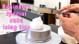 Cake Icing Tutorial for Beginners  Whip Cream Cake  Beginners Special [upl. by Rocca643]