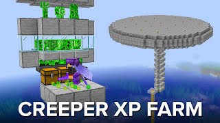 Minecraft EASY Creeper XP Farm  3100 Gunpowder Per Hour [upl. by Gimble251]