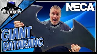 Unboxing amp Review NECA DC Comics Oversize Batman Batarang Foam Prop  Bat On A Budget [upl. by Yedrahs575]