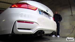 BMW M4 with AKRAPOVIC Titanium Exhaust sounds good [upl. by Eolanda]