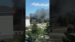 Breaking news fire Cape Sable Island Nova Scotia [upl. by Hendrik]