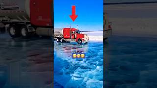 Trucks driving through frozen lakes [upl. by Dorn]