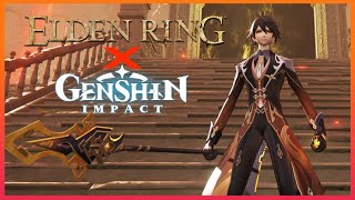 Zhongli Joins Elden Ring X Genshin Impact Mod [upl. by Acyre73]