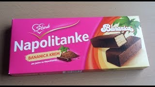 Napolitanke  Bananica krem  Wafers  Banana cream [upl. by Anielram]