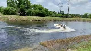 Conchfish 16 MK2 Homebuilt Skiff Testing with 1997 Yamaha 40hp [upl. by Rehsu]