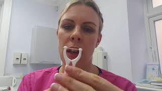 Dental flossing for beginners part 1 [upl. by Assenar]