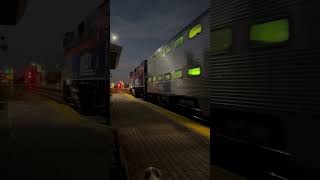 Metra 99 at Wheeling IL metrarail trains chicagotravel [upl. by Aryaz]