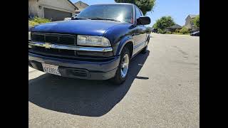 2002 Chevy S10  with Belltech 34 Lowering Kit Installed [upl. by Letram]