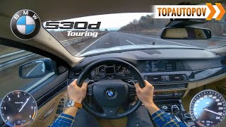 BMW 530d F11 Touring 190kW 18 4K TEST DRIVE POV  R6 SOUND amp ACCELERATION🔸TopAutoPOV [upl. by Victorine335]