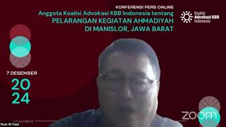 Konferensi Pers Online Sekber KBB Indonesia [upl. by Gnouv]