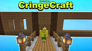 building my new minecraft base CringeCraft EP2 [upl. by Alinoel484]