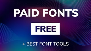 All Paid Fonts for Free The Best Font Tools of 2020  Design Essentials [upl. by Ahsimot721]