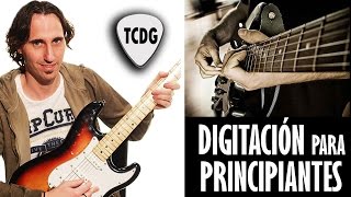 Como tocar guitarra eléctrica ejercicios de digitación Tutorial para principiantes 12 TCDG [upl. by Llednahs]