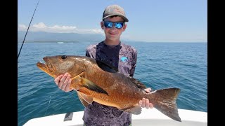 Killer day on the Roosterfish amp Cubera Snapper  Fishing in Costa Rica [upl. by Mersey167]