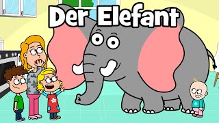 ♪ ♪ Tierlied Urlaub Familie  Bade Song  Der Elefant Song  Hurra Kinderlieder [upl. by Ynehpets]