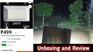 Gesto Flood Light Outdoor Lamp 200w led light [upl. by Esteban542]