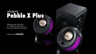 Creative Pebble X Plus  Altavoces para ordenador 21 USBC con subwoofer [upl. by Angus324]