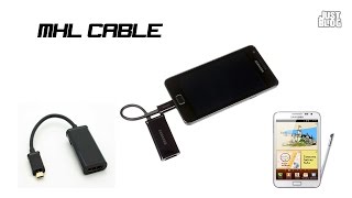 MHL micro USB to HDMI adapter cable phone to TVподключаем телефон к телевизору [upl. by Beatty]