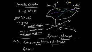 Differentialkalkyl flerdim del 1  partiell derivata introduktion [upl. by Anitroc314]