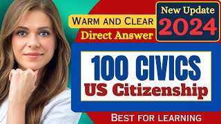 20242025 US Citizenship Quiz Challenge USCIS 100 Civics Test Practice QuestionsAnswers [upl. by Estrin138]