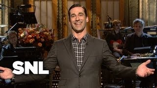 Jon Hamm Monologue Ad Man  Saturday Night Live [upl. by Ayidan206]