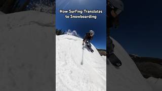 🌊 Surfing Snaps on a Snowboard 🏂snowboarding colorado surfing [upl. by Ativad]