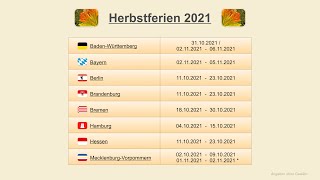 Herbstferien 2021 [upl. by Wahs]