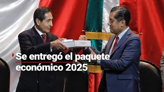 YA HAY PRESUPUESTO PARA 2025  Se entregó el Paquete Económico en la Cámara de Diputados [upl. by Drusi]