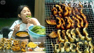 Real Mukbang Charcoal Grilled Eel amp Eel Stew ☆ Korean Healthy Soul Food [upl. by Eigriv804]